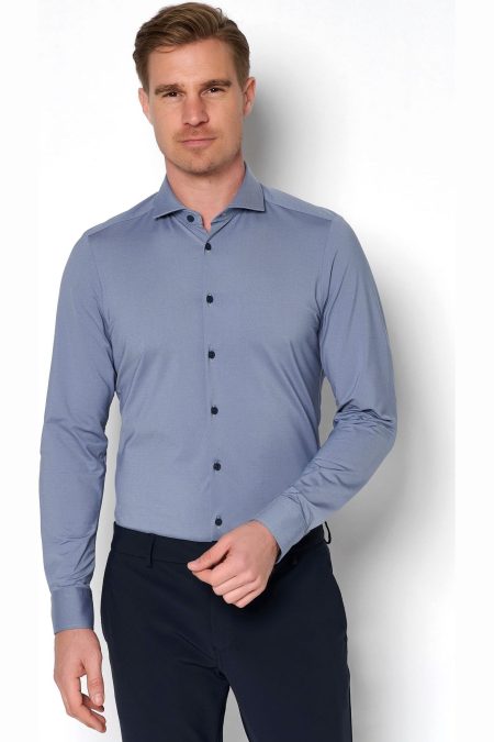 Pure Functional Jersey shirt middenblauw