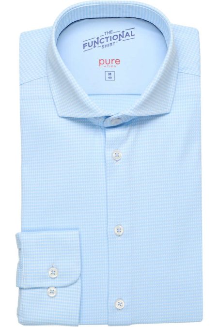 Pure Functional Jersey shirt lichtblauw