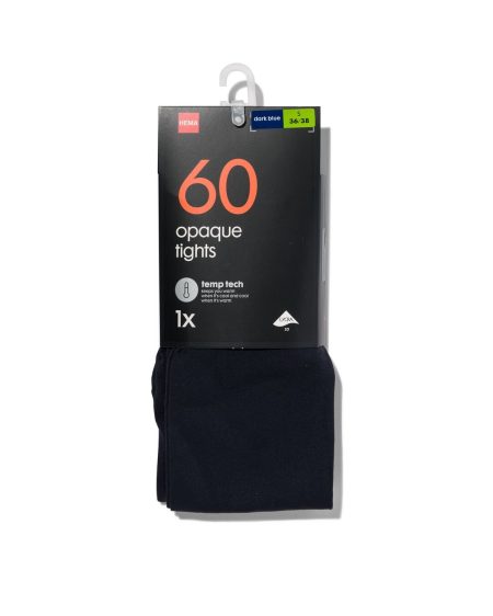 HEMA Temp Tech Panty 60denier Donkerblauw (donkerblauw)