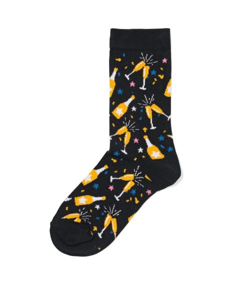 HEMA Sokken Met Katoen Cheers Zwart (zwart)