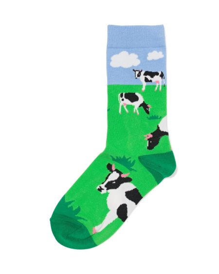 HEMA HEMA Sokken Voor Volwassenen 'hi There' Groen (groen)