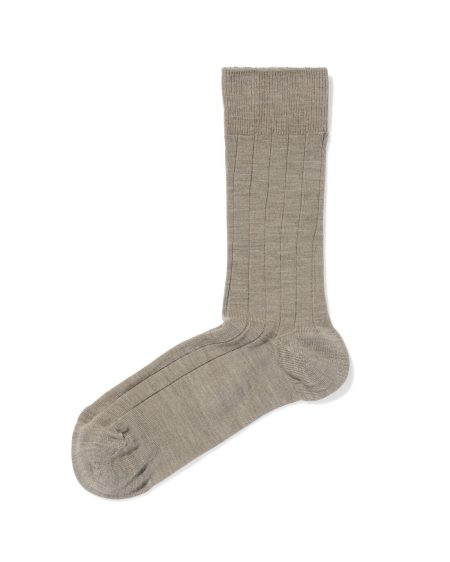 HEMA Herensokken Rib Wol Beige (beige)
