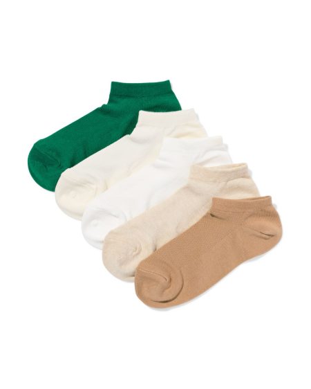 HEMA Heren Enkelsokken Mesh - 5 Paar Groen (groen)