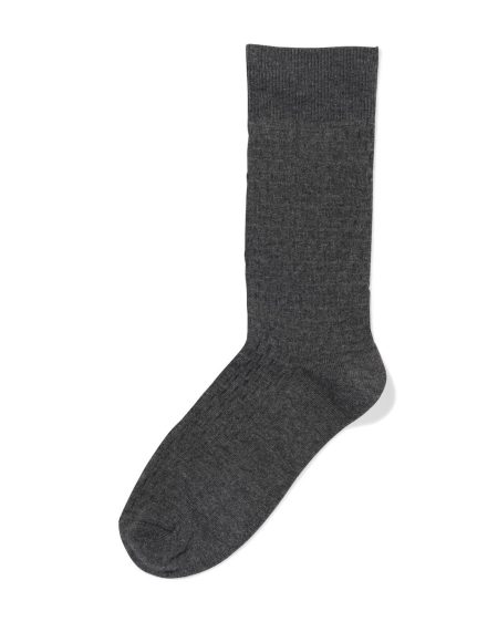 HEMA Herensokken Structuur Grijsmelange (grijsmelange)