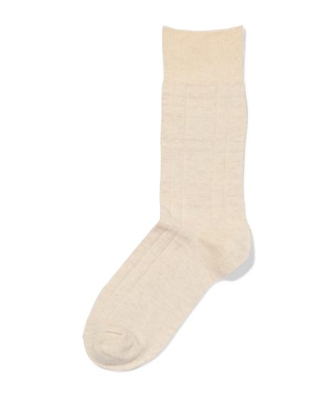 HEMA Herensokken Ruiten Beige (beige)