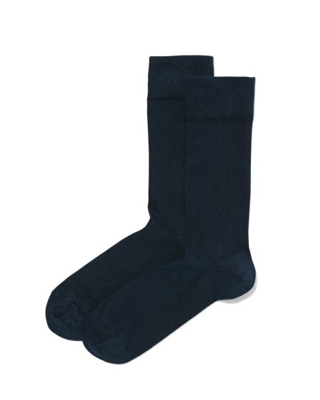 HEMA Herensokken Met Bamboe - 2 Paar Donkerblauw (donkerblauw)