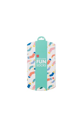 HEMA Fun Socks Verzenddoos 15x12 Wit