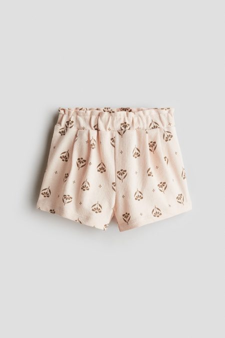 H & M - Tricot short met print - Oranje