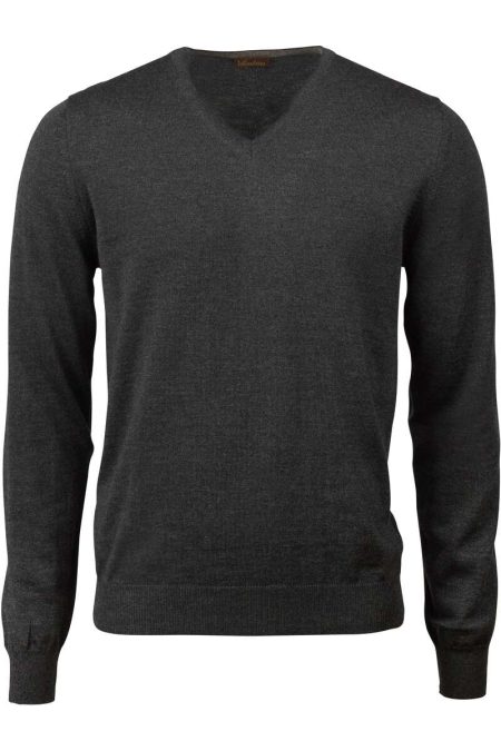 Stenströms Trui V-halsdonkergrijs