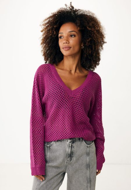 Trui met Mini Pailletten Mauve