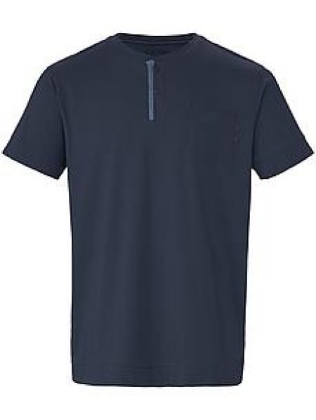 Pyjamashirt korte mouwen Van Jockey blauw