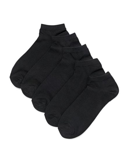 HEMA HEMA Dames Enkelsokken - 5 Paar Zwart (zwart)