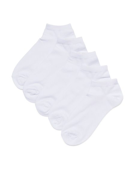 HEMA HEMA Dames Enkelsokken - 5 Paar Wit (wit)