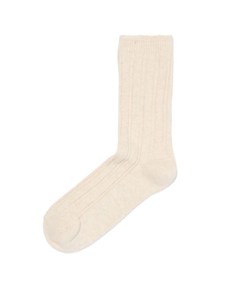 HEMA Damessokken Rib Beige (beige)