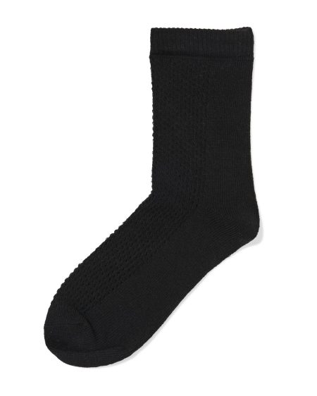 HEMA HEMA Damessokken Ajour Zwart (zwart)