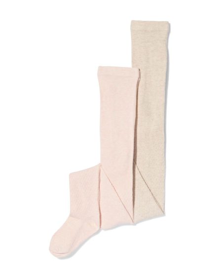 HEMA HEMA Kindermaillot Structuur - 2 Stuks Lichtroze (lichtroze)