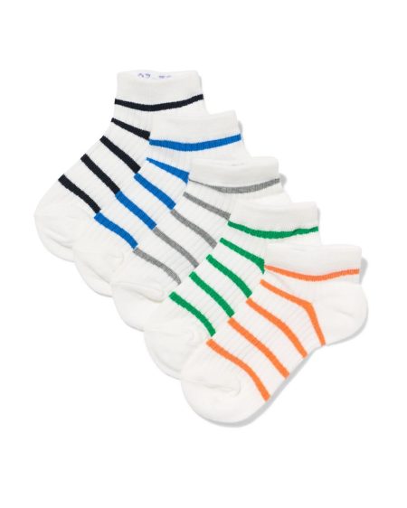 HEMA Kinder Enkelsokken Strepen - 5 Paar Multicolor (multicolor)