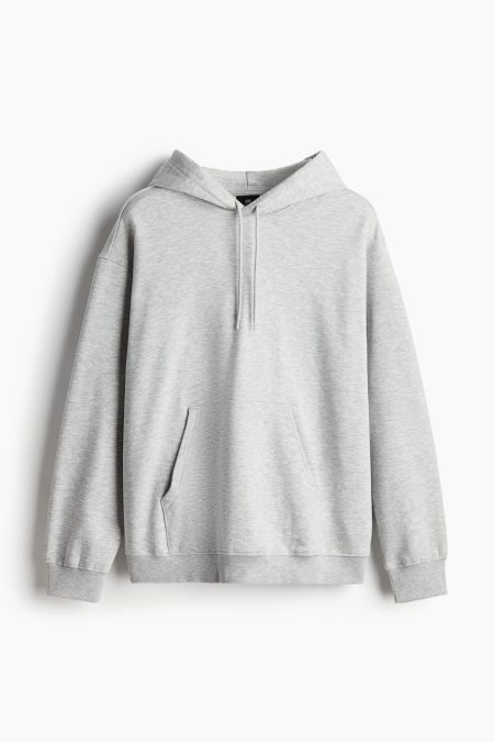 H & M - Capuchonsweater - Loose Fit - Grijs