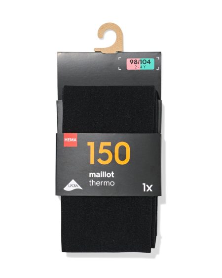 HEMA Panty Thermo 150denier Zwart (zwart)