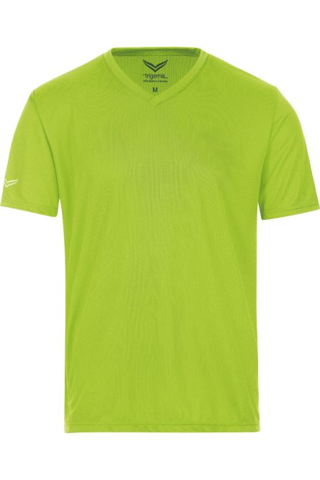 TRIGEMA COOLMAX T-Shirt V-hals citroen