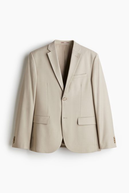 H & M - Colbert - Slim Fit - Beige
