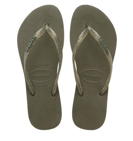 Havaianas Slim logo metallic