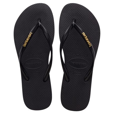 Havaianas Slim logo metallic