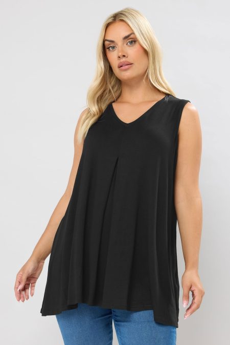 Swinghemd Met Plooi In Zwart