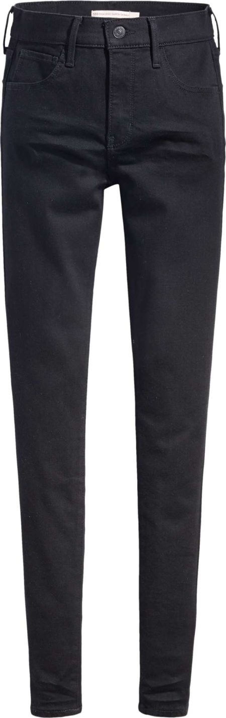Levi's 720 high-rise super skinny black celestial