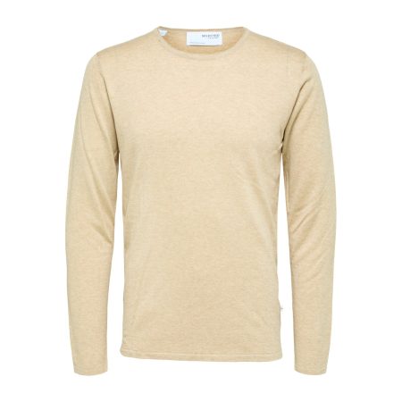 Selected Rocks knit crew neck kelp