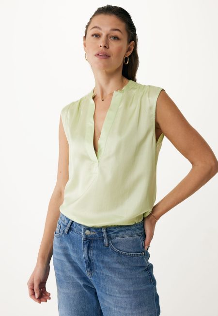 Top Violet Viscose Lichtgroen