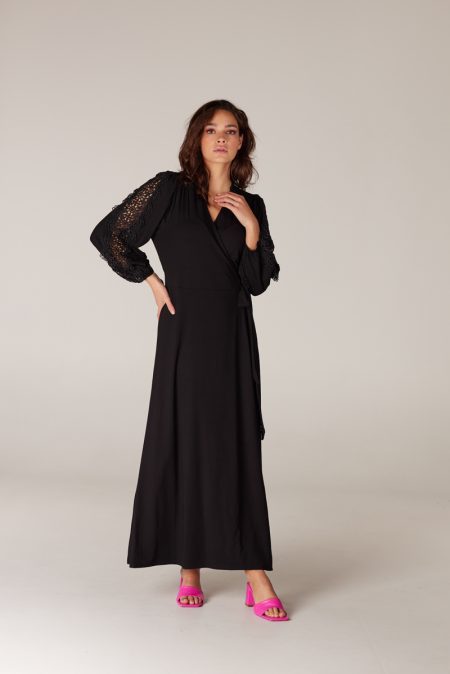 Jansen Amsterdam Danoa wrap dress black