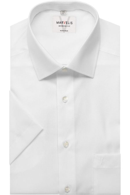 Marvelis Overhemd Korte mouw wit