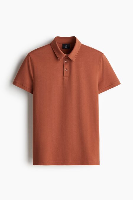 H & M - Poloshirt - Slim Fit - Oranje