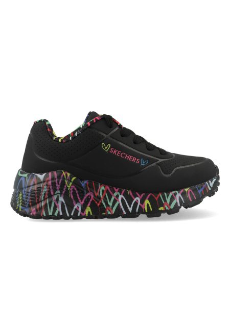 Skechers Uno lite lovey luv 314976l/bkmt