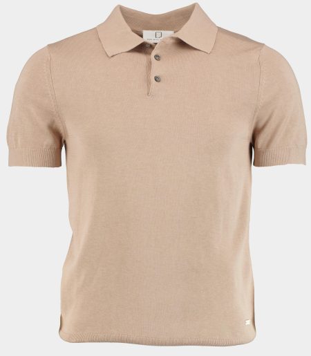 Born With Appetite Polo korte mouw Bruin Wolf Knitted Polo 25108WO51/820 sand