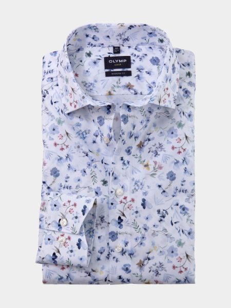 Olymp Business hemd lange mouw Wit 125674-Hemden 125674/00