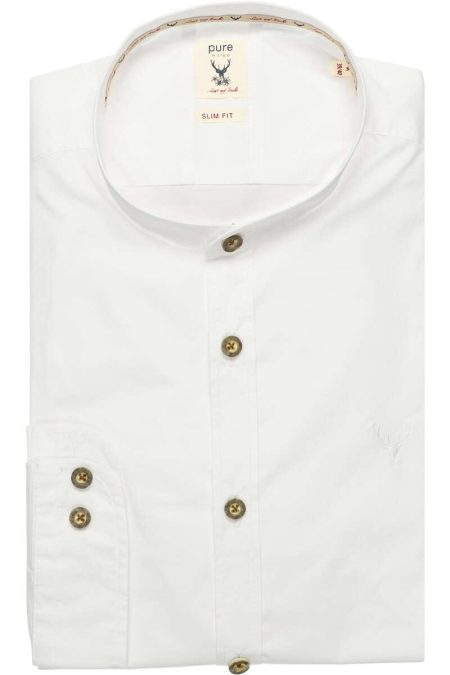 Pure Traditioneel overhemd wit