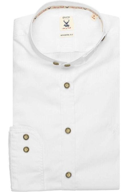 Pure Traditioneel overhemd wit
