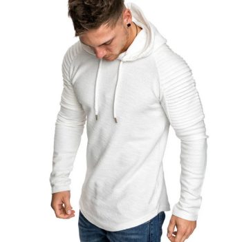 Legend Sports Hoodie rib sleeve white