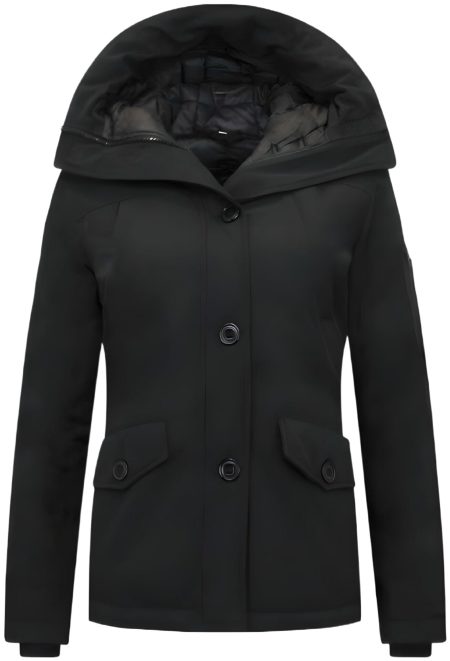 TheBrand Getailleerde winterjas kort