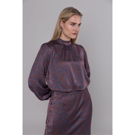 Blouse opstaande kraag