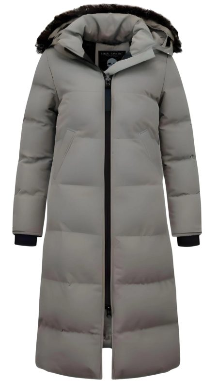 Matogla Lange gewatteerde jas getailleerd