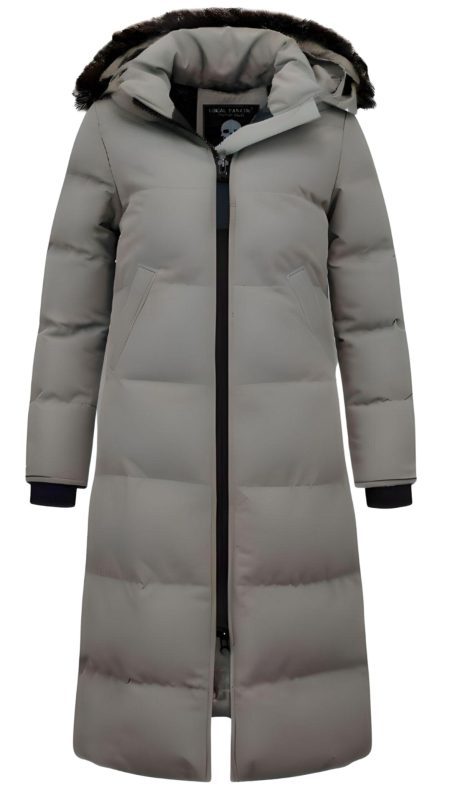 Matogla Lange gewatteerde jas getailleerd