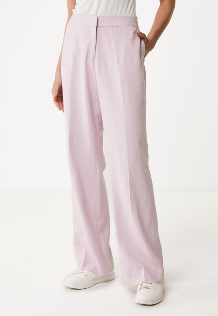 Pantalon Linnenmix Licht Roze