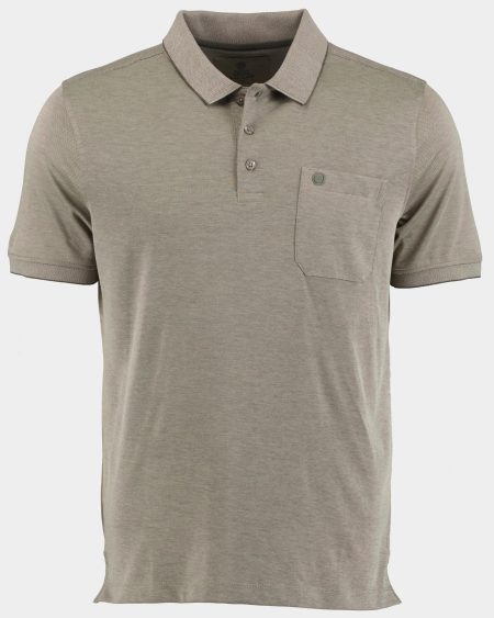 Bos Polo korte mouw Groen 3-Knopf Polo-Shirt