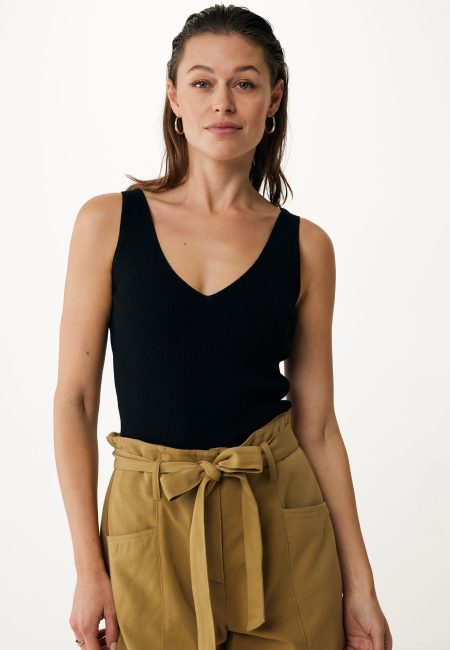 Top Regular Fit Zwart