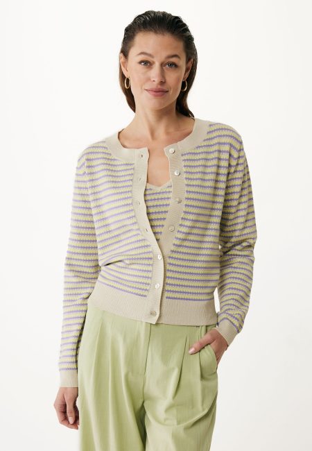 Vest gestreept Lavendel Paars