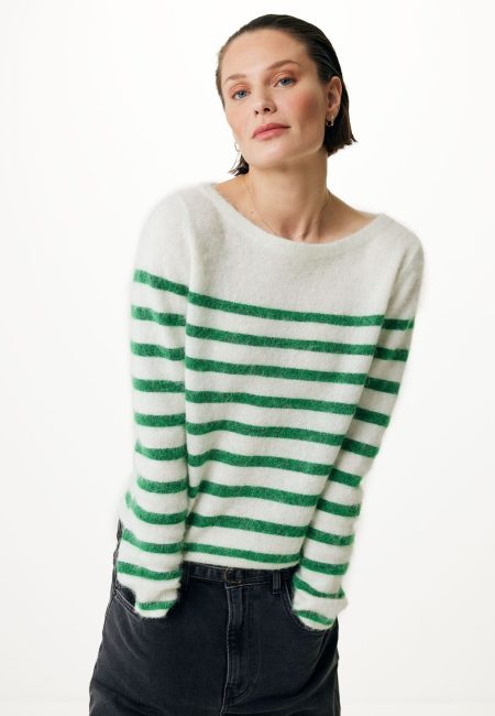 Gestreepte Pullover Wit