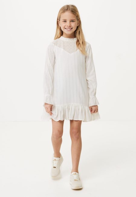 Broderie Jurk Off White